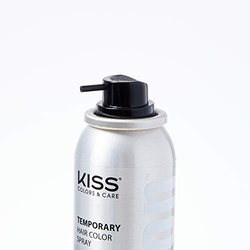 Kiss Root Cover Up Gray Concealer Spray Tintation Temporary Hair Color Spray Root Touch Up Spray Hair Dye 2.82 Oz. 2 Pack (Black) #TOP1