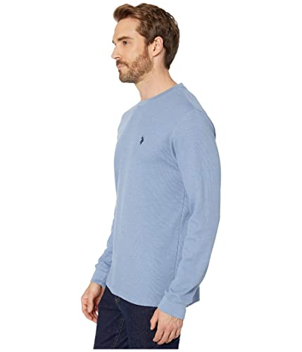 Image of U.S. Polo Assn. Men's Cotton Regular Fit Long Sleeve Crew Neck Solid Thermal Shirt