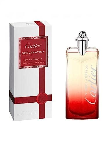 Profumo intenso da uomo Cartier Déclaration, Eau de Toilette, Edizione Limitata, 100 ml, colore: rosso