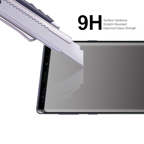 Supershieldz (2 Pack) for Samsung Galaxy Note 9 Tempered Glass Screen Protector with (Easy Installation Tray) Anti Scratch, Bubble Free (Black)