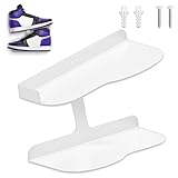 HANDSONIC Floating Shoe Display Shelves for Wall Mount,H-Type Sturdy Levitating Shoe Wall Shelf,Sneaker Holders Rack for Shoes Collectors Advertising Exhibition Shoe Store Show Shoe Shelf for Wall