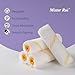 Mister Rui 24 Pieces 4-Inch Paint Roller Covers - 9mm Nap Microfiber Rollers for Walls, Cabinets, Trim, Compatible with All Paints and Stains, Reusable and Easy to Clean