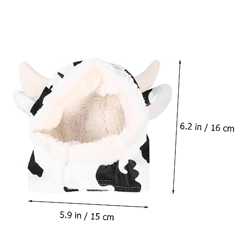 Sombrero disfraz vaca para mascotas 16x15 cm miniatura 3