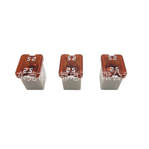 Fusible de voiture carré 25A 58V pour remplacer un insert défectueux sur plaque américaine
