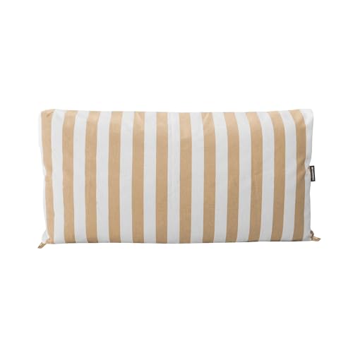 Happers Coussin Imperméable et Déhoussable pour Palette Toldotex Beige à Rayures 120x60