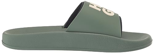 Image of HUGO Men's Stacked Logo Slide Sandal
