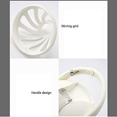 Waterfles Sports Waterfles Plastic Waterfles met Handvat Licht Gewicht voor Camping Wandelen Travel Sports Outdoors Fles (kleur: wit) - Image 5