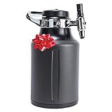 GrowlerWerks uKeg Go Carbonated Growler and Craft Beverage Dispenser for Beer, Soda, Cider, Kombucha and Cocktails, 64 oz, Tungsten