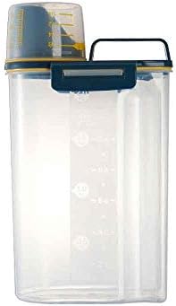 RSOCHS Cubo de arroz, cocina sellada, tanque de almacenamiento a prueba de humedad, granos de plástico para el hogar, organizador de caja de almacenamiento a prueba de insectos