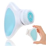 Sonic Facial Cleansing Brush – Gentle Dual-Speed Electric Exfoliator, Water-Resistant Silicone Deep-Pore Face Scrubber for Men & Women