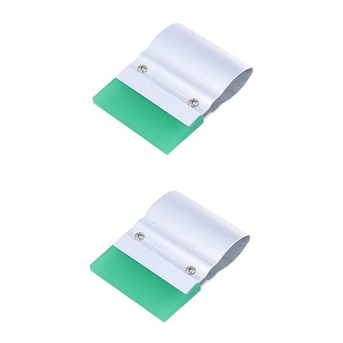 LALAFINA 2pcs Craft Squeegee for Silk 10cm Length Rubber Printing Tool with Comfortable Aluminum Handle Squeegee Kit Random Color