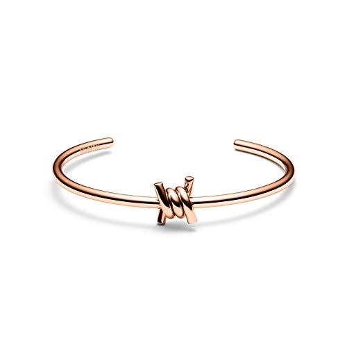 MVMT Women's Single Barbed Cuff Bracelet | Open Closure, Stainless Steel | Rose