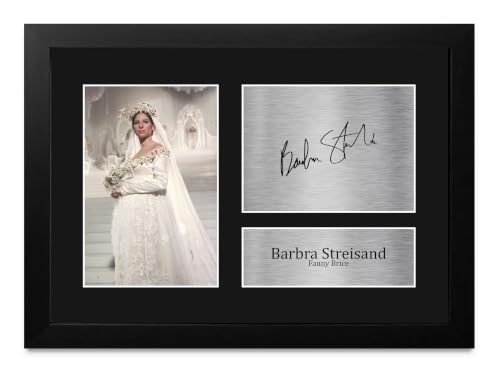 Memorabilia de Funny Girl con foto enmarcada A4 de Barbra Streisand