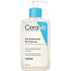CeraVe SA Smoothing Cleanser for Dry, Rough and Bumpy Skin, 236ml | Exfoliating cleanser developed by Dermatologists with Salicylic acid, 3 essential ceramides, & Hyaluronic acid