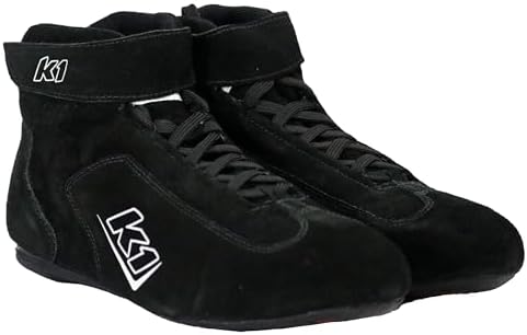 K1 Race Gear K1 Challenger Nomex® Adult Auto Racing Shoes - SFI 3.3/5 - Black - Size 8 - Image 4