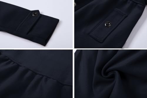 Image of Betusline Girls' Dress Coat, Kids Hoodie Wool Blend Coats Fall Winter Outerwear Peacoat,2-14 Years