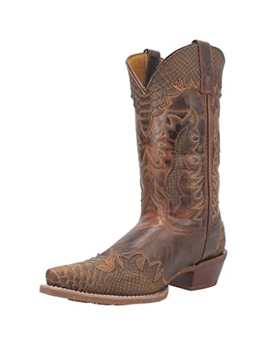 Laredo Tan Lexington Men's 12 inch Snip Toe Western Boots 68548