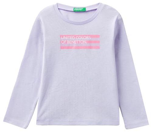 United Colors of Benetton Camiseta M/L 3i9wg10d5, Malva 26g, 110 cm para Niñas