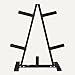 Amazon Basics Olympic 2-inch Weight Plate Tree Rack for Home Gym Storage, Space Saving Organizer