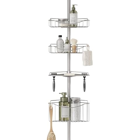 Zenna Home Tension Pole Shower Caddy Cover