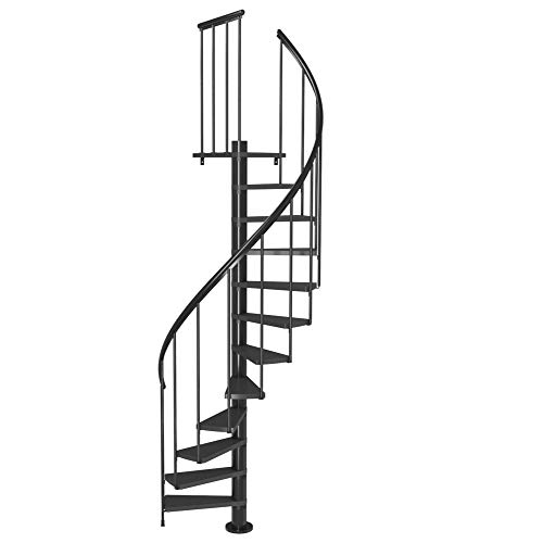 Wendeltreppe Dolle Spindeltreppe Calgary anthrazit 11 Stufen