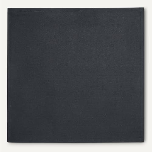Miniatura 5 de Amazon Basics Servilletas De Tela Reutilizables Resistentes A Las Manchas Y Las Arrugas, Paquete De 12, 43 X 43 Cm, Color Negro