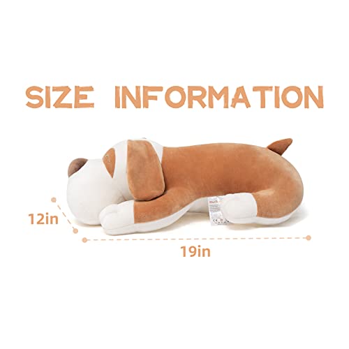 Image of Niuniu Daddy 1.9LB 15in Weighted Stuffed Animals, Puppy Dog Sensory Plush