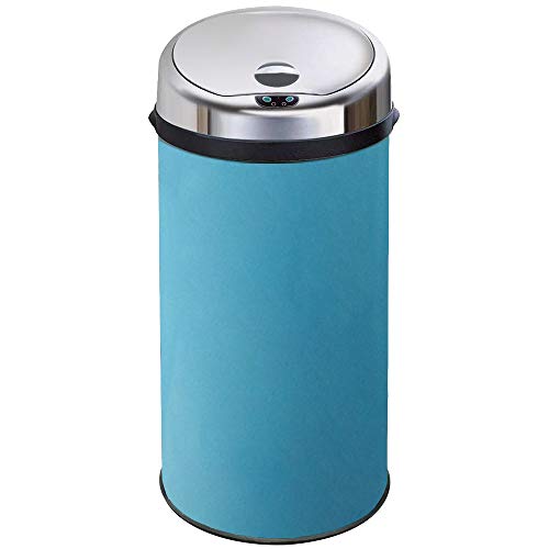 InMotion 42L Blue Stainless Steel Auto Sensor Kitchen Waste Dust Bin