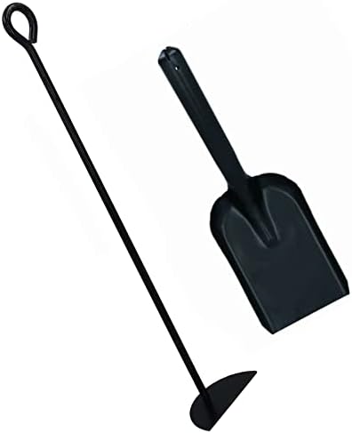 AB Tools D Ash Rake Scraper for Flues Wood Burner Fire Coal Charcoal Steel Metal Black