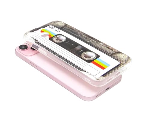 FAteamll Case for iPhone 15 Plus Matte Finish Heavy Duty Soft Back Cover with Reinforced Corners TPU Soft Bumper Retro Cassette Tape Case Compatible with iPhone 15 Plus by FAteamll - Used condition - Image 4