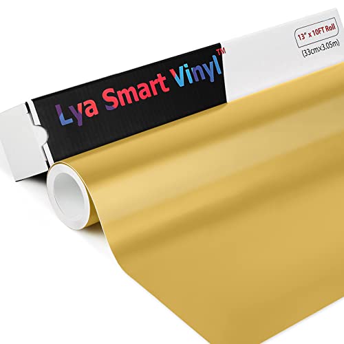 Lya Vinyl Gold Smart Rouleau de vinyle adhésif permanent pour Cricut, Silhouette Cameo 33 cm x 3 m Cover