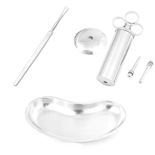 OdontoMed2011® EAR WAX REMOVER CLEANER EAR SYRINGE KIDNEY TRAY DIAGNOSTIC SET (6 oz syringe, Kidney Tray 10