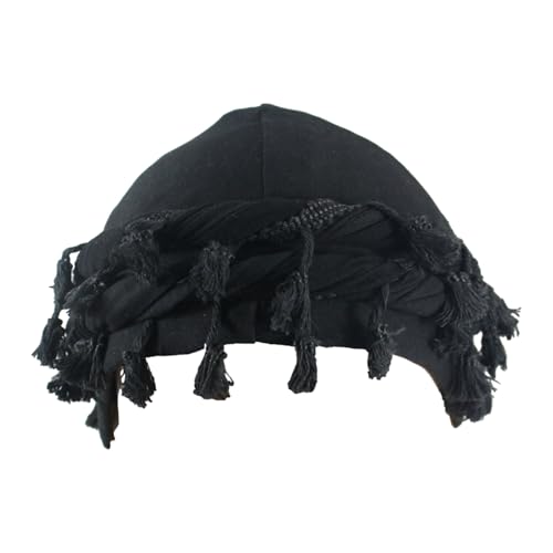 Pañuelo turbante vintage para hombre – Tejido elástico de modal con forro de satén liso, gorro de enfriamiento transpirable que absorbe el sudor para protección contra los pajillos y ajuste cómodo |