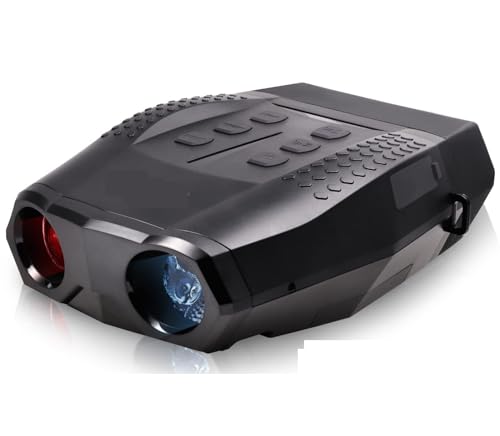 暗視ゴーグル 双眼鏡赤外線ナイトビジョン HD 10X レンズズーム 4X デジタルズーム屋外ナイトビジョン 1080P オールブラック 600 メートル狩猟用品 録画 夜間 暗視補正 防犯 警備 夜釣り サバゲー キャンプ (Color : NV5100