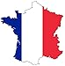 Samunshi® Frankreich Aufkleber Autosticker in Landesfarben der Trikolore in 9 Größen (9,7x10cm)