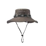 Edad aplicable: 15-24 años SHFISII Nuevo Pescador de Verano Cubo Casual acampado de Caminata de Caminata pescando montañismo Sombrero de Sombrero de Sombrero for Mujeres Hombres (Color: marrón) zhengqiang