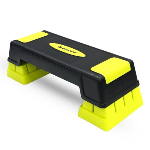 BILDER - Stepper für Aerobic-Training, Stepper Fitness zu Hause und Fitnessstudio, rutschfest, Höhe verstellbar, ideale Trittfläche zur Verbesserung der Kraft und Koordination, Tragfähigkeit 150 kg