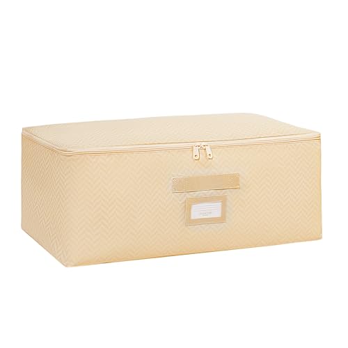 Orta Boy Bej Balıksırtı Hurç 52 x 28 x 21 cm