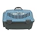 TRIXIE Transportbox Capri 1, XS: 32 × 31 × 48 cm - Tragegriff - Kunststoff - dunkelgrau/pastellblau - 39812