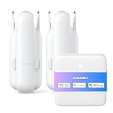 【セット買い】SwitchBot スマートリモコン カーテン 第3世代 自動開閉 スイッチボット - Alexa 遠隔操作 U型/角型レールに対応（カーテン2個＋ハブミニMatter対応1個）