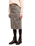 Mid Waist Damen Midi-Rock