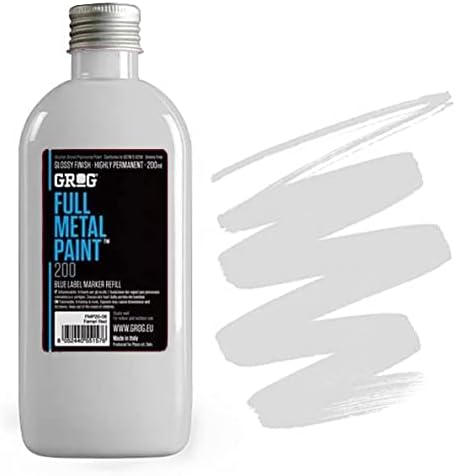 Grog Full Metal Paint Refill - 200ml - Bogota White