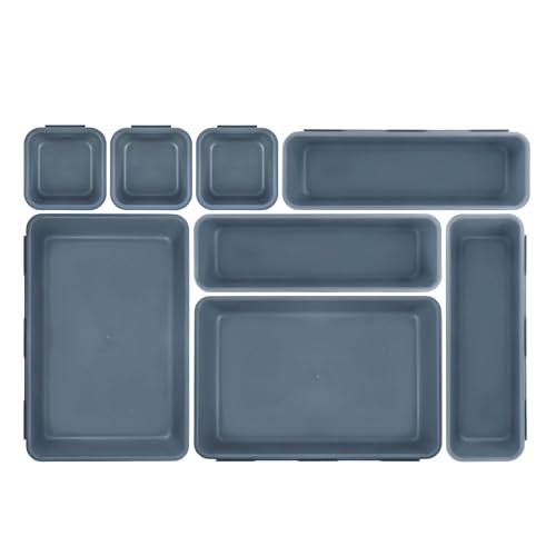IPOW Juego de 8 Organizadores para Cajones Cajas de Plástico en 3...
