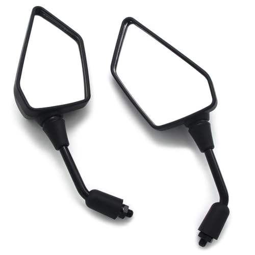 Espejos de moto para Kawasaki Z300 y ER250 retrovisores laterales de repuesto color negro