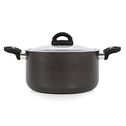 Tower T80304 Cerasure Induction Casserole Dish With Lid, Non Stick Ceramic Coating, Stay Cool Handles, Aluminium, 5.2 Litre Capacity, 24 cm , Grey Main Image