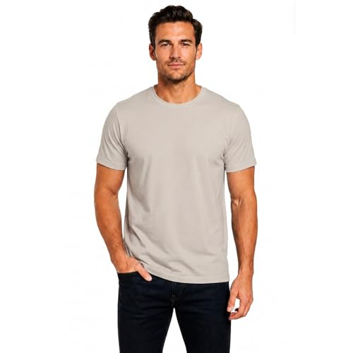 Image of Men's 100% Cotton Crew Neck T-Shirt | Regular Fit | Soft & Breathable | Casual Everyday Wear