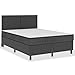 vidaXL Boxspring Bettgestell Bettrahmen Boxspringbett Schlafzimmermöbel Schlafzimmerbett Polsterbett Doppelbett Bett Grau Stoff 140x200cm
