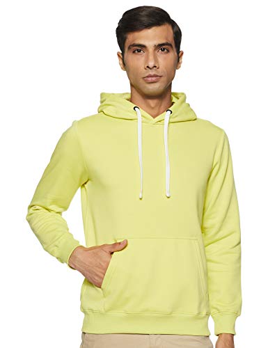 Amazon Brand – Symbol Men Cotton Blend Hooded Sweatshirt