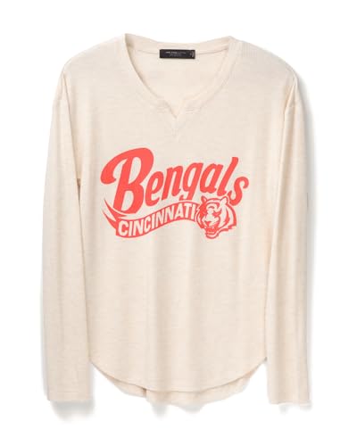 Junk Food Clothing Cincinnati Bengals Off White Thermal - Medium
