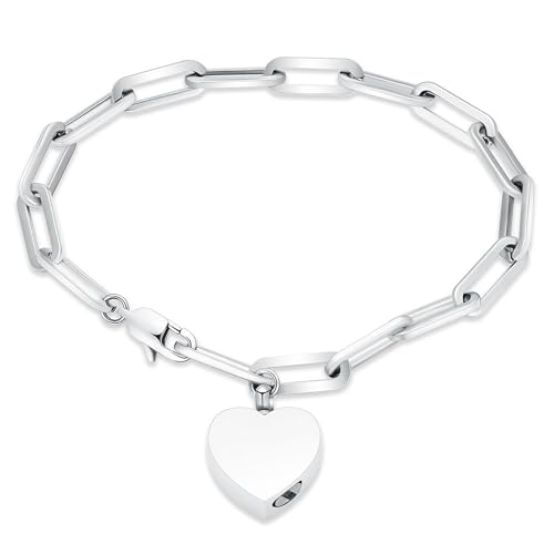 Bracelet urne commémorative en acier pour offrir un hommage délicat